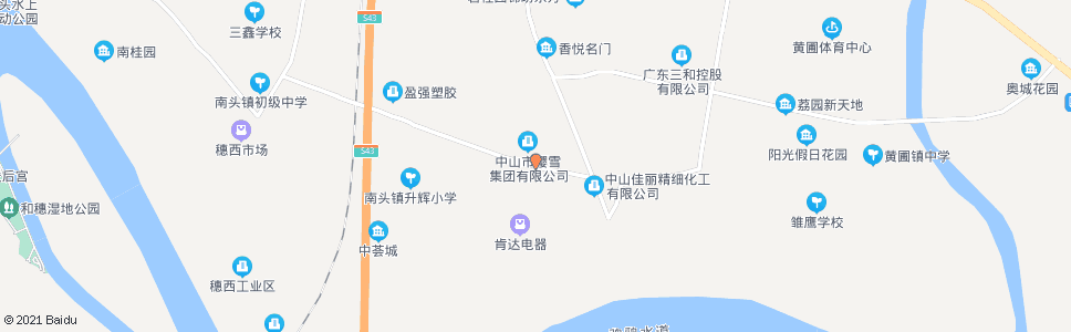 中山樱雪电器_公交站地图_中山公交_妙搜公交查询2024
