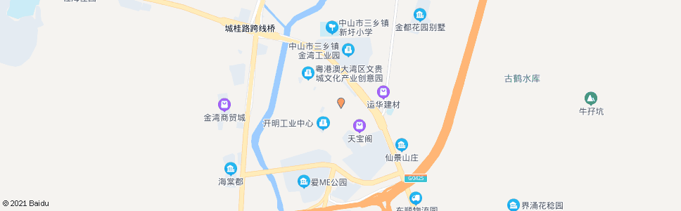 中山新墟工业区_公交站地图_中山公交_妙搜公交查询2024