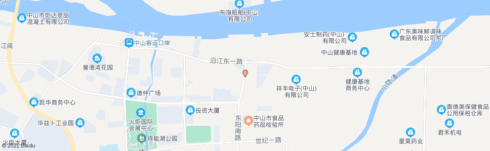 中山中山港玉泉酒店南_公交站地图_中山公交_妙搜公交查询2024