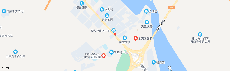 珠海白藤二路口_公交站地图_珠海公交_妙搜公交查询2024