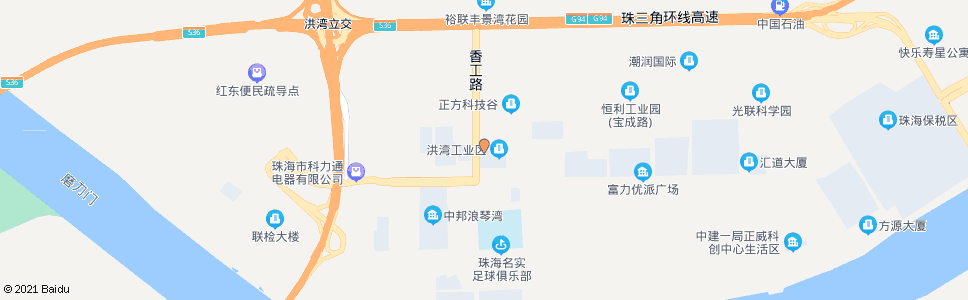 珠海元盛电子_公交站地图_珠海公交_妙搜公交查询2024