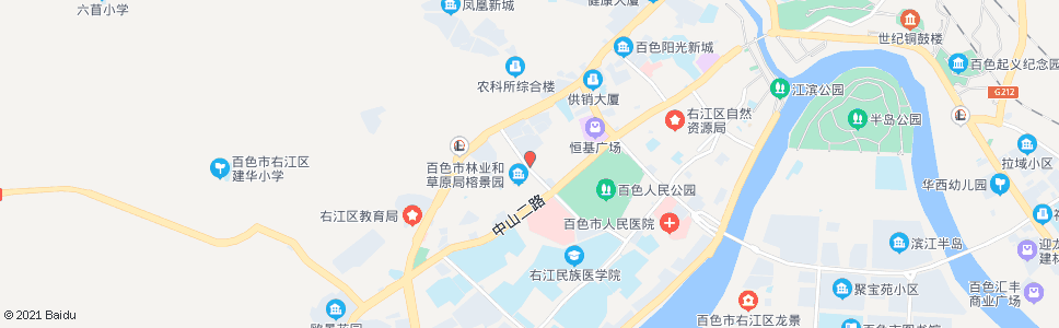 百色水电工程处_公交站地图_百色公交_妙搜公交查询2024