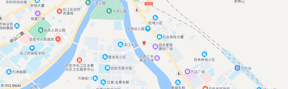 百色拉域大桥南_公交站地图_百色公交_妙搜公交查询2024