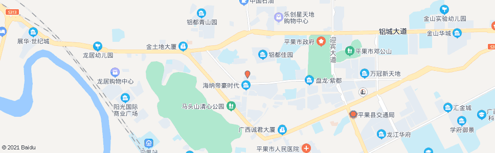 百色水库生活区_公交站地图_百色公交_妙搜公交查询2024
