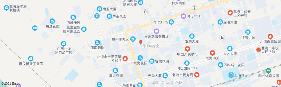 北海贵州小区_公交站地图_北海公交_妙搜公交查询2025