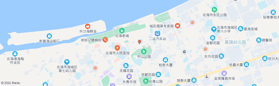 北海和平小学_公交站地图_北海公交_妙搜公交查询2024