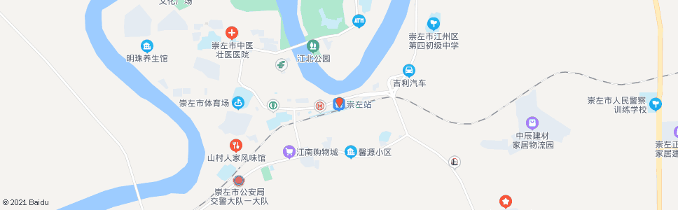 崇左江南路_公交站地图_崇左公交_妙搜公交查询2024