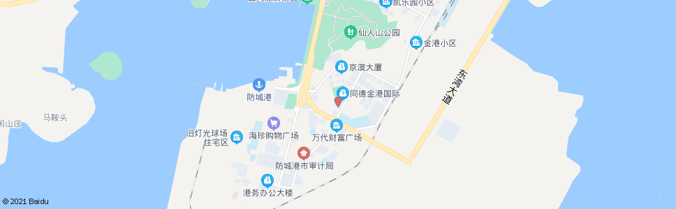 防城港建行大厦_公交站地图_防城港公交_妙搜公交查询2024