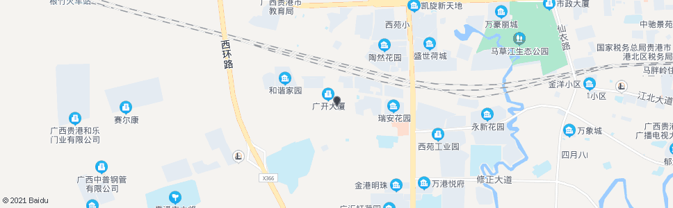贵港西江农场安置小区_公交站地图_贵港公交_妙搜公交查询2024