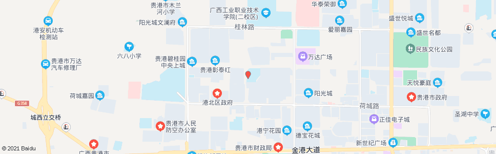 贵港荷城小学_公交站地图_贵港公交_妙搜公交查询2024