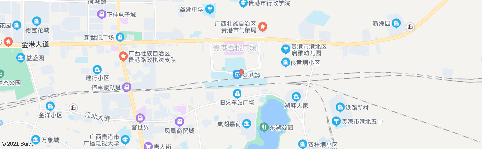 贵港火车站出口_公交站地图_贵港公交_妙搜公交查询2024