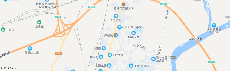 桂林纬八路_公交站地图_桂林公交_妙搜公交查询2025