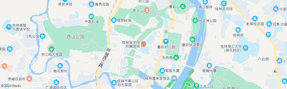 桂林医学院附属医院(分院)_公交站地图_桂林公交_妙搜公交查询2024