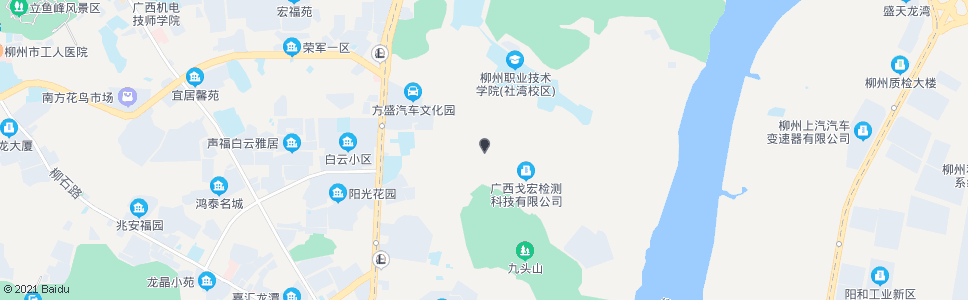 柳州元宝山村_公交站地图_柳州公交_妙搜公交查询2025