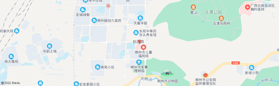 柳州社会福利院_公交站地图_柳州公交_妙搜公交查询2025