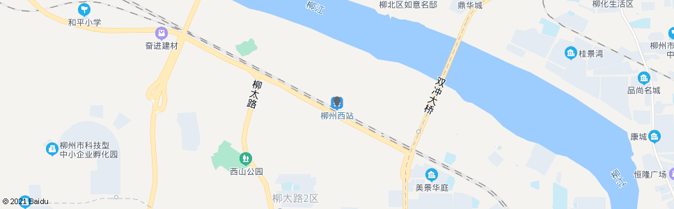 柳州三桥西_公交站地图_柳州公交_妙搜公交查询2024