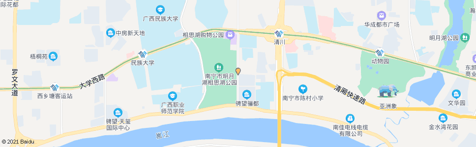 南宁相思湖农贸市场_公交站地图_南宁公交_妙搜公交查询2025