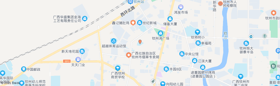 钦州七小_公交站地图_钦州公交_妙搜公交查询2024