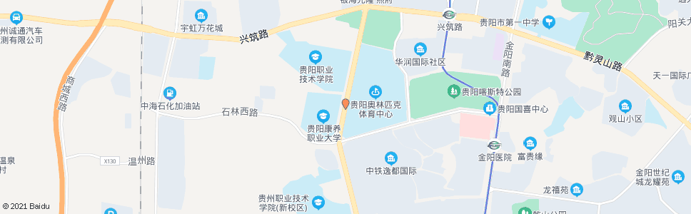 贵阳护理职业学院_公交站地图_贵阳公交_妙搜公交查询2024