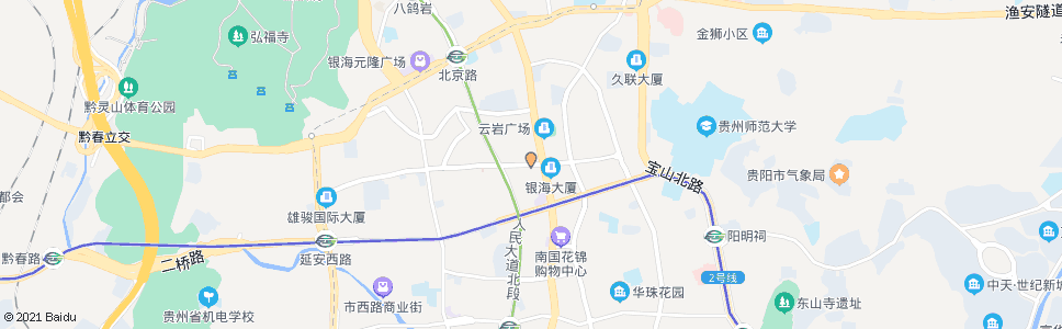 贵阳黔灵西路_公交站地图_贵阳公交_妙搜公交查询2025