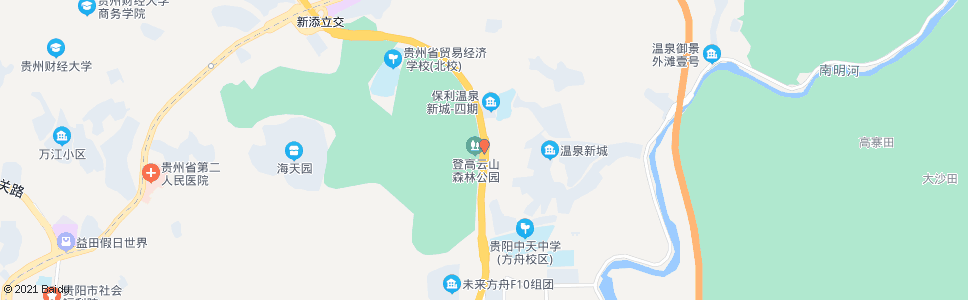 贵阳登高云山站_公交站地图_贵阳公交_妙搜公交查询2025