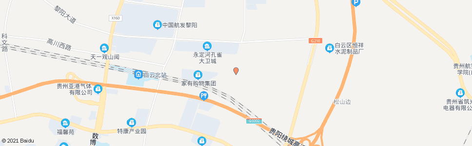 贵阳高川东路(西)_公交站地图_贵阳公交_妙搜公交查询2024