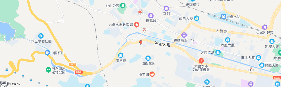 六盘水招呼站(福林堂药业钟山西路药店)_公交站地图_六盘水公交_妙搜公交查询2024