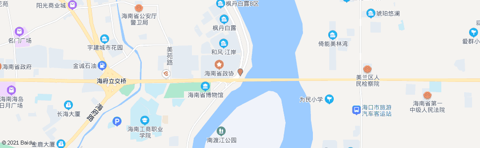 海口琼州大桥西岸_公交站地图_海口公交_妙搜公交查询2025