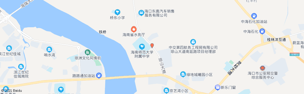 海口海师附中高中部_公交站地图_海口公交_妙搜公交查询2024