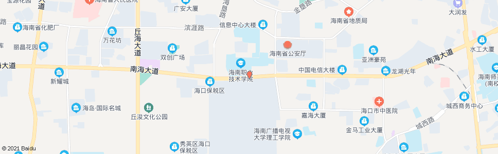 海口海职院_公交站地图_海口公交_妙搜公交查询2024