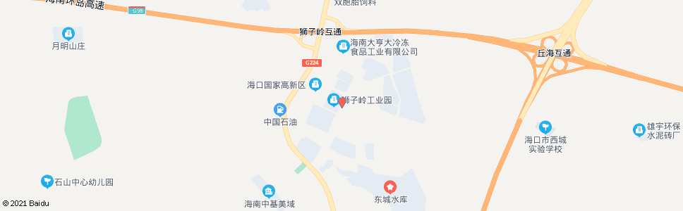 海口狮子岭1号路_公交站地图_海口公交_妙搜公交查询2024