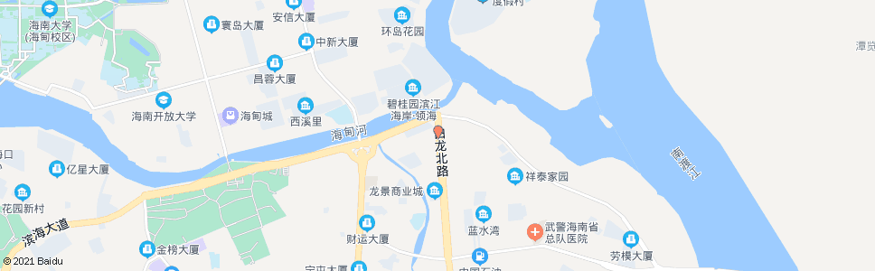 海口白龙建材城_公交站地图_海口公交_妙搜公交查询2024