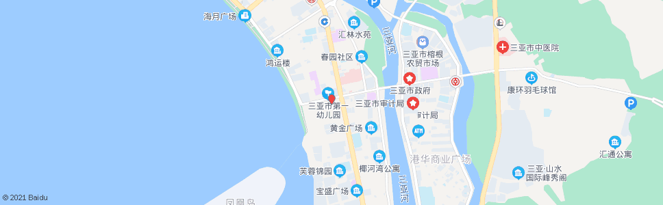 三亚三亚水利大厦_公交站地图_三亚公交_妙搜公交查询2024