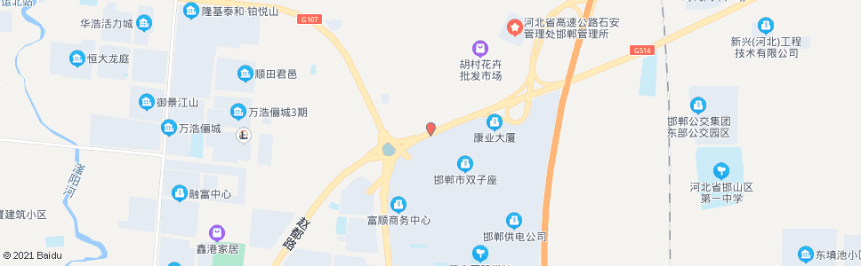 邯郸京珠高速邯郸北口_公交站地图_邯郸公交_妙搜公交查询2024