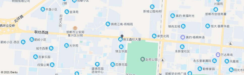 邯郸岭南路百花街口_公交站地图_邯郸公交_妙搜公交查询2024