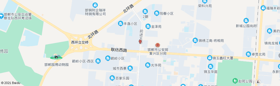 邯郸前进大街联纺路口_公交站地图_邯郸公交_妙搜公交查询2024