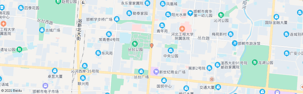 邯郸展北路中华街口_公交站地图_邯郸公交_妙搜公交查询2024