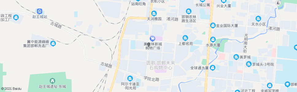 邯郸浴新大街水厂路口_公交站地图_邯郸公交_妙搜公交查询2024