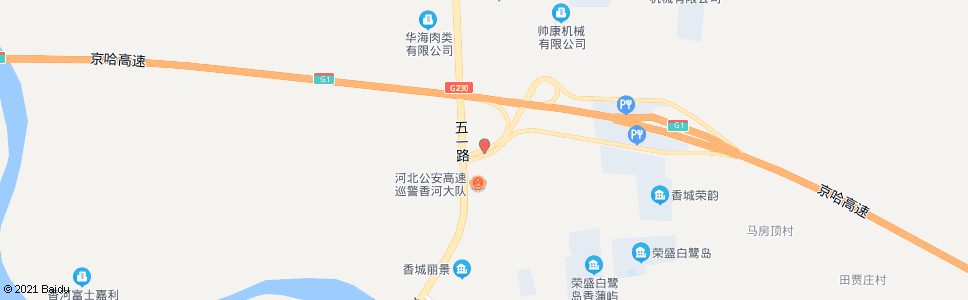 廊坊香安公路收费站_公交站地图_廊坊公交_妙搜公交查询2024