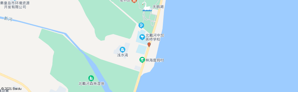 秦皇岛观鸟湿地_公交站地图_秦皇岛公交_妙搜公交查询2024