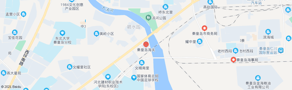 秦皇岛秦皇岛海关(辅路)_公交站地图_秦皇岛公交_妙搜公交查询2024