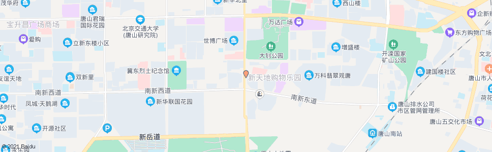 唐山场前路南新道口_公交站地图_唐山公交_妙搜公交查询2024