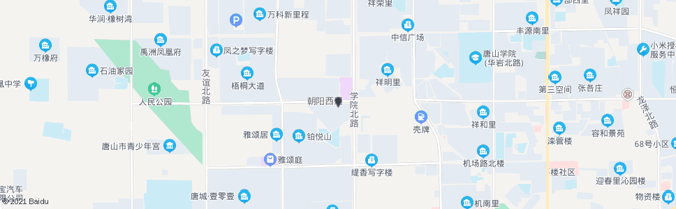 唐山朝阳道学院路口_公交站地图_唐山公交_妙搜公交查询2024