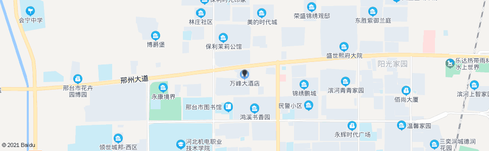 邢台万峰大酒店_公交站地图_邢台公交_妙搜公交查询2024