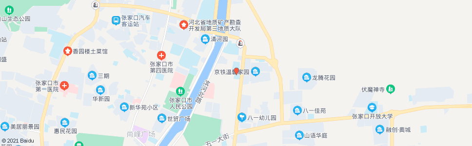 张家口建国街小学_公交站地图_张家口公交_妙搜公交查询2024