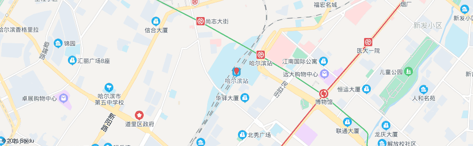 哈尔滨松浦村(浦西路与东北亚大街交口)_公交站地图_哈尔滨公交_妙搜公交查询2024