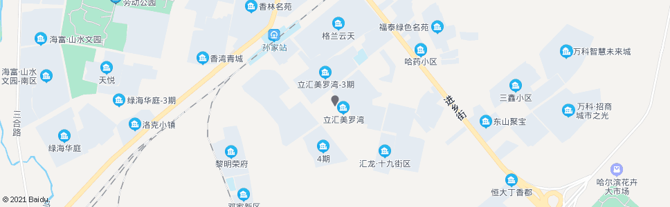 哈尔滨立汇美罗湾(五八新村)_公交站地图_哈尔滨公交_妙搜公交查询2025