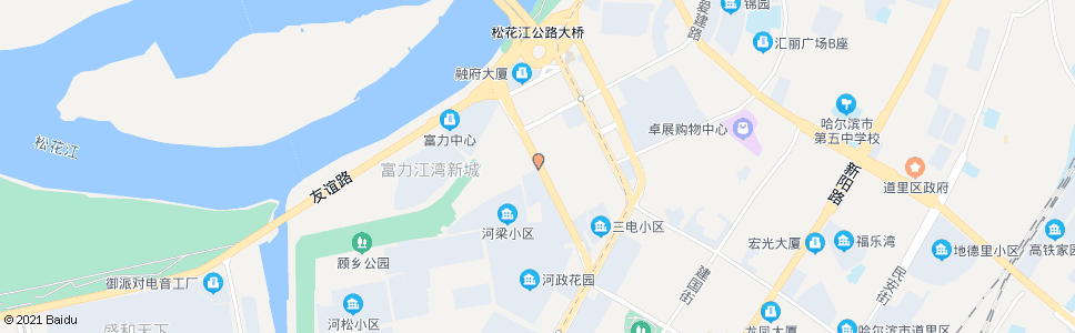 哈尔滨河梁街(河鼓街口)_公交站地图_哈尔滨公交_妙搜公交查询2025