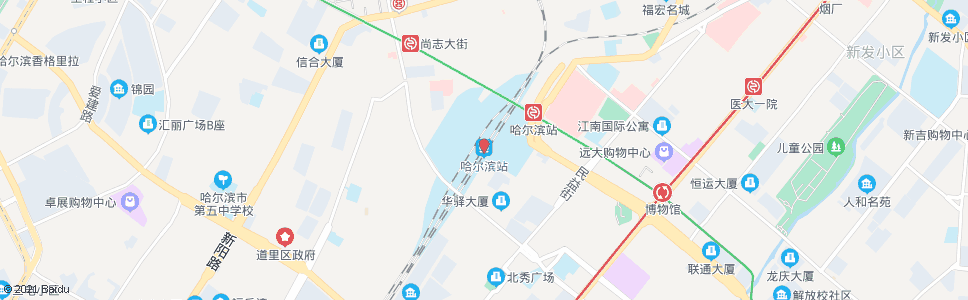 哈尔滨哈铁侧门_公交站地图_哈尔滨公交_妙搜公交查询2025