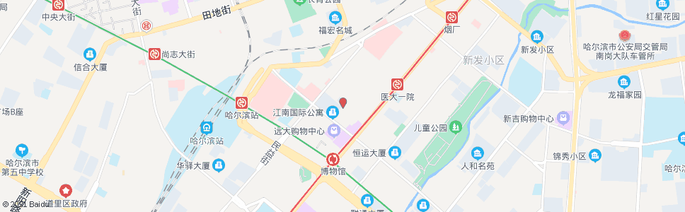 哈尔滨阿什河街(邮政街路口)_公交站地图_哈尔滨公交_妙搜公交查询2024